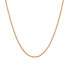 14k Rose Gold Adjustable Popcorn Chain (1.30 mm)