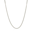 10k White Gold Gourmette Chain  (1.40 mm)