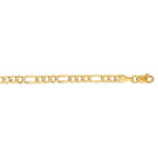 14k Yellow Gold Lite Figaro Chain (3.70 mm)