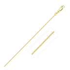 14k Yellow Gold Classic Box Chain (0.60 mm) Lobster Clasp