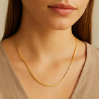 14k Yellow Gold Classic Box Chain (0.60 mm) Lobster Clasp