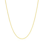 14k Yellow Gold Classic Box Chain (0.60 mm) Lobster Clasp