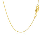14k Yellow Gold Classic Box Chain (0.60 mm) Lobster Clasp