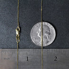 14k Yellow Gold Classic Box Chain (0.60 mm) Lobster Clasp