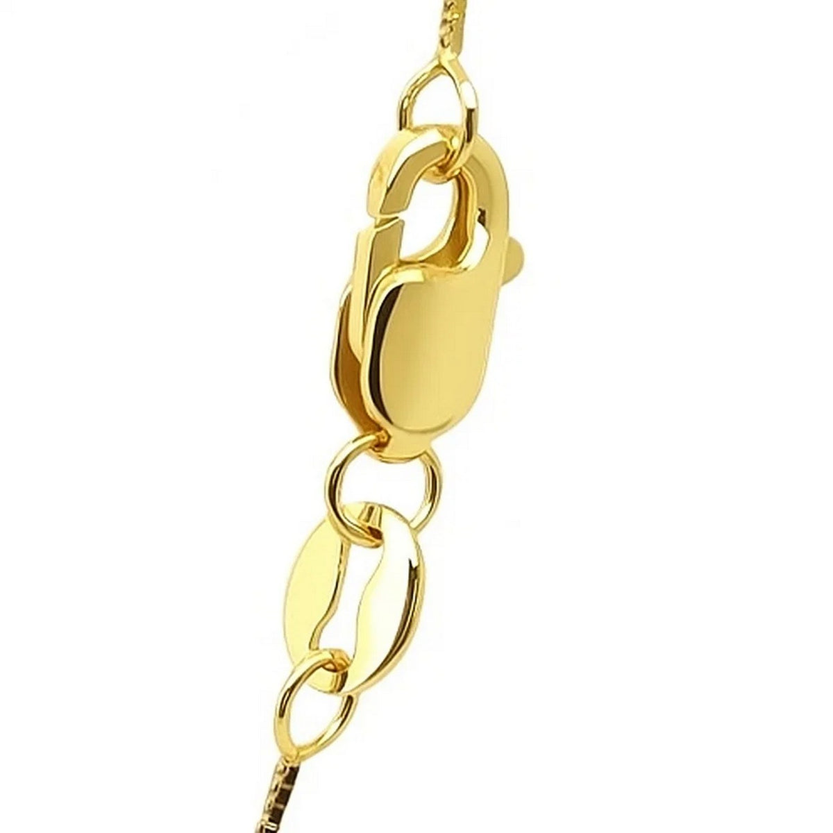 14k Yellow Gold Classic Box Chain (0.60 mm) Lobster Clasp