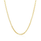 14k Yellow Gold Rolo Chain (2.5 mm)