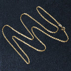 14k Yellow Gold Solid Diamond Cut Rope Chain 1.4mm