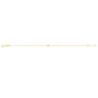 Gold Mini Initial K Bracelet