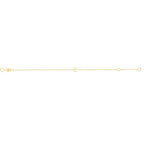 14K Yellow Gold Mini Initial E Bracelet