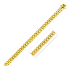 4.0mm 14k Yellow Gold Classic Solid Miami Cuban Chain