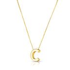 Gold Yours Truly Initial C Necklace