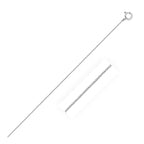 White Gold Classic Box Chain 0.45mm Spring Ring