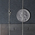 White Gold Classic Box Chain 0.45mm Spring Ring