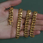 10k Yellow Gold Semi Solid Miami Cuban Chain (9.10 mm)