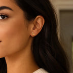 14K Yellow Gold Yours Truly Initial L Stud Earrings