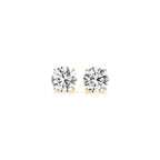 Gold Lab Grown Round Diamond Earrings 1.5ct