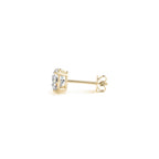 Gold Lab Grown Round Diamond Earrings 1.5ct