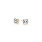 Gold Lab Grown Round Diamond Earrings 1.5ct