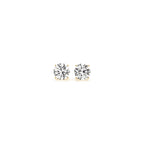 1/2 cttw Lab Grown Round Diamond Stud Earrings 14k Yellow Gold (G/VS2)
