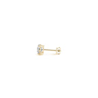 Gold Lab Grown Round Diamond Stud Earrings 0.5ct