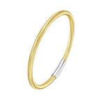 Sterling Silver Gold Plated Basketweave Stretch Bangle