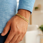 10k Yellow Gold Curb Bracelet (7.00 mm)