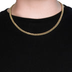 10k Yellow Gold Semi Solid Miami Cuban Chain (6.10 mm)