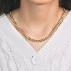 10k Yellow Gold Semi Solid Miami Cuban Chain (6.10 mm)