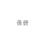 White Gold Lab Grown Round Diamond Stud Earrings 0.5ct