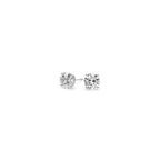 White Gold Lab Grown Round Diamond Stud Earrings 0.5ct