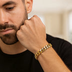 14k Yellow Gold Classic Miami Cuban Bracelet (10.10 mm)