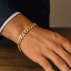 10k Yellow Gold Curb Bracelet (8.20 mm)