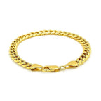 10k Yellow Gold Semi Solid Miami Cuban Bracelet (6.60 mm)