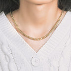 10k Yellow Gold Semi Solid Miami Cuban Chain (5.00 mm)