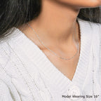 White Gold Classic Box Chain 0.45mm Lobster Clasp 18"
