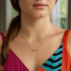 925 Sterling Silver Infinity Symbol Necklace