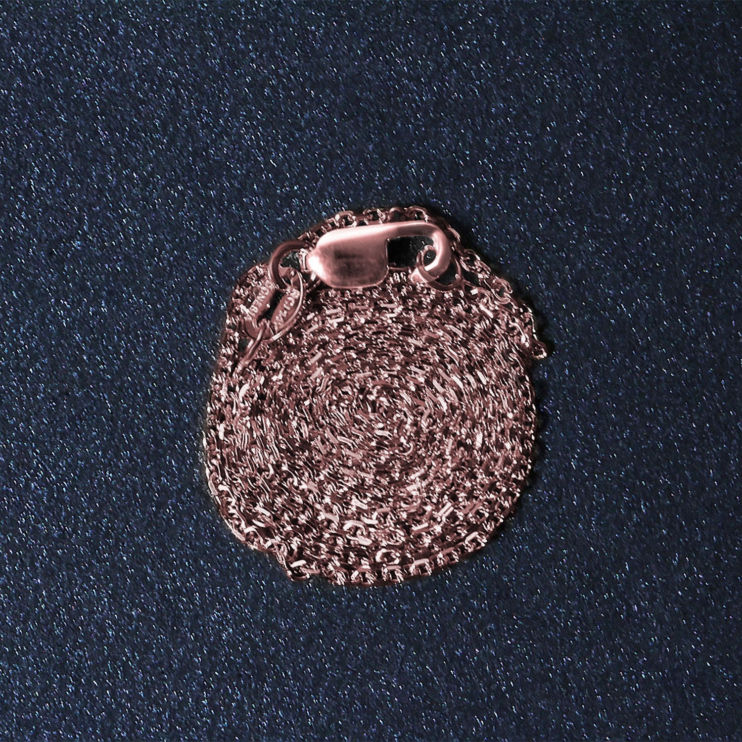 14k Rose Gold Diamond Cut Cable Link Chain 1.1mm Lobster Clasp