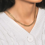 14k Yellow Gold Miami Cuban Semi Solid Chain (5.50 mm)