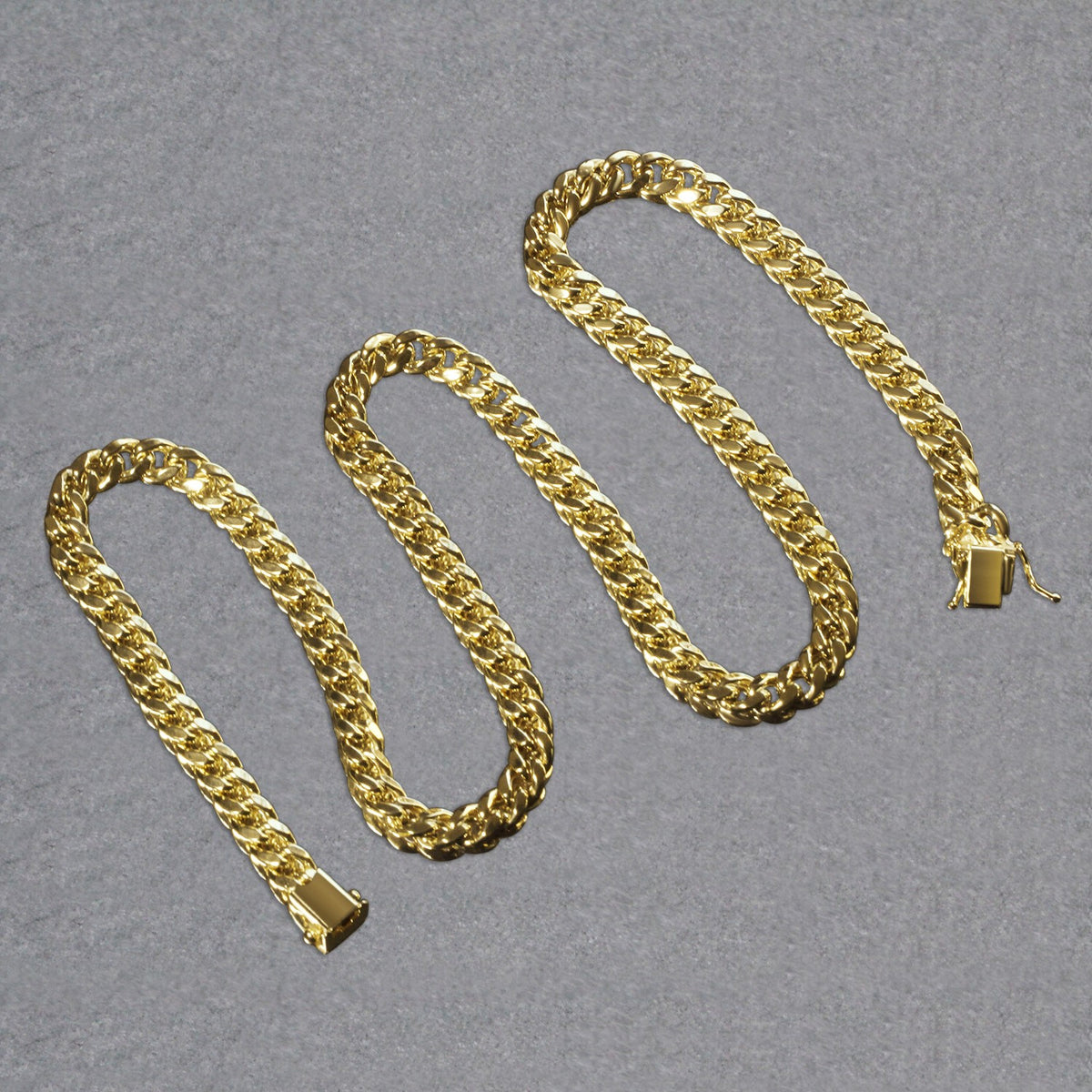 14k Yellow Gold Semi Solid Miami Cuban Chain (6.60 mm)