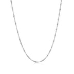 White Gold Singapore Chain 1.5mm Lobster Clasp