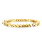 14k Yellow Gold High Polish Greek Key Bangle (4.80 mm)