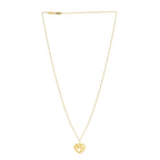 Cutout Heart Necklace in 14K Yellow Gold