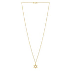Star of David Necklace in 14K Yellow Gold