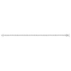 Sterling Silver Rhodium Plated CZ Tennis Bracelet (3.30 mm)