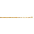 10k Yellow Gold Singapore Anklet 2.2mm