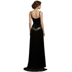 Black Velvet Medieval Maxi Dress