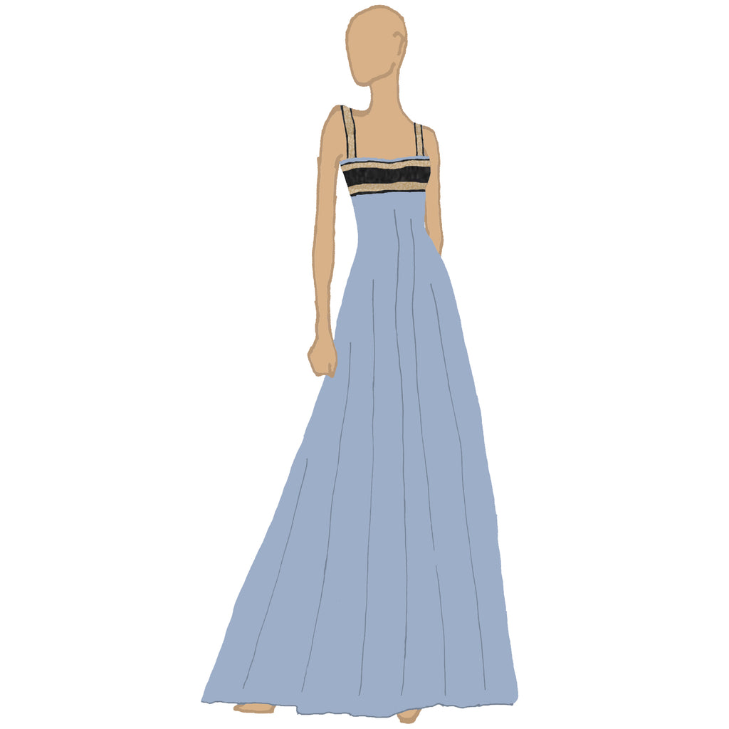 Greek Crinoline Gown