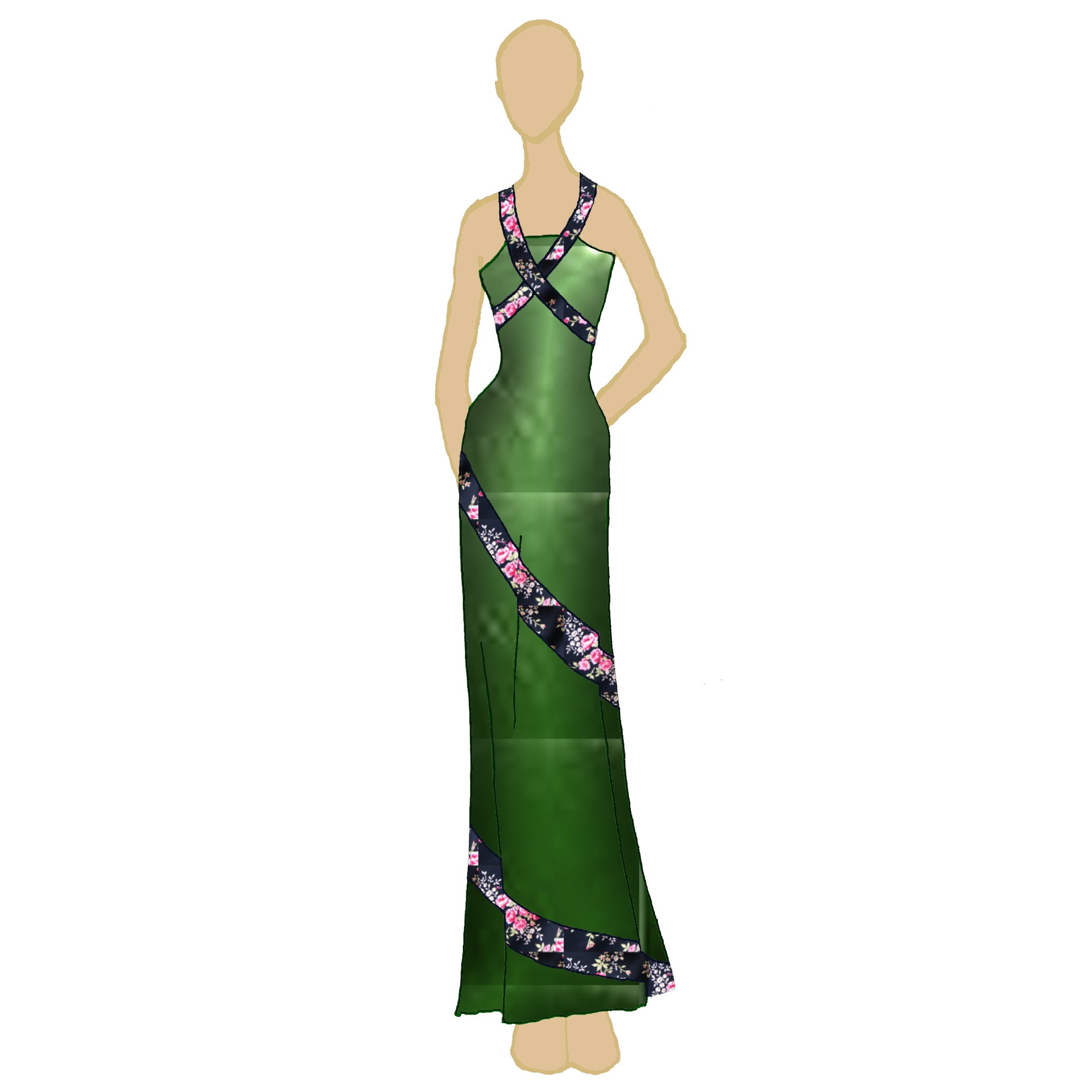 Wraparound Vine Gown