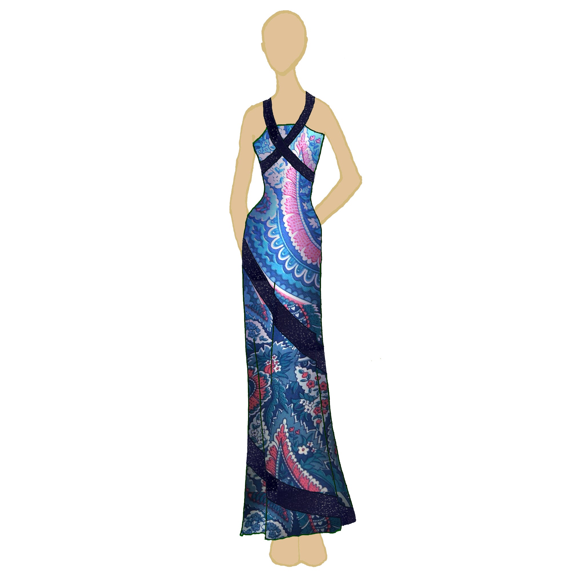 Wraparound Vine Gown