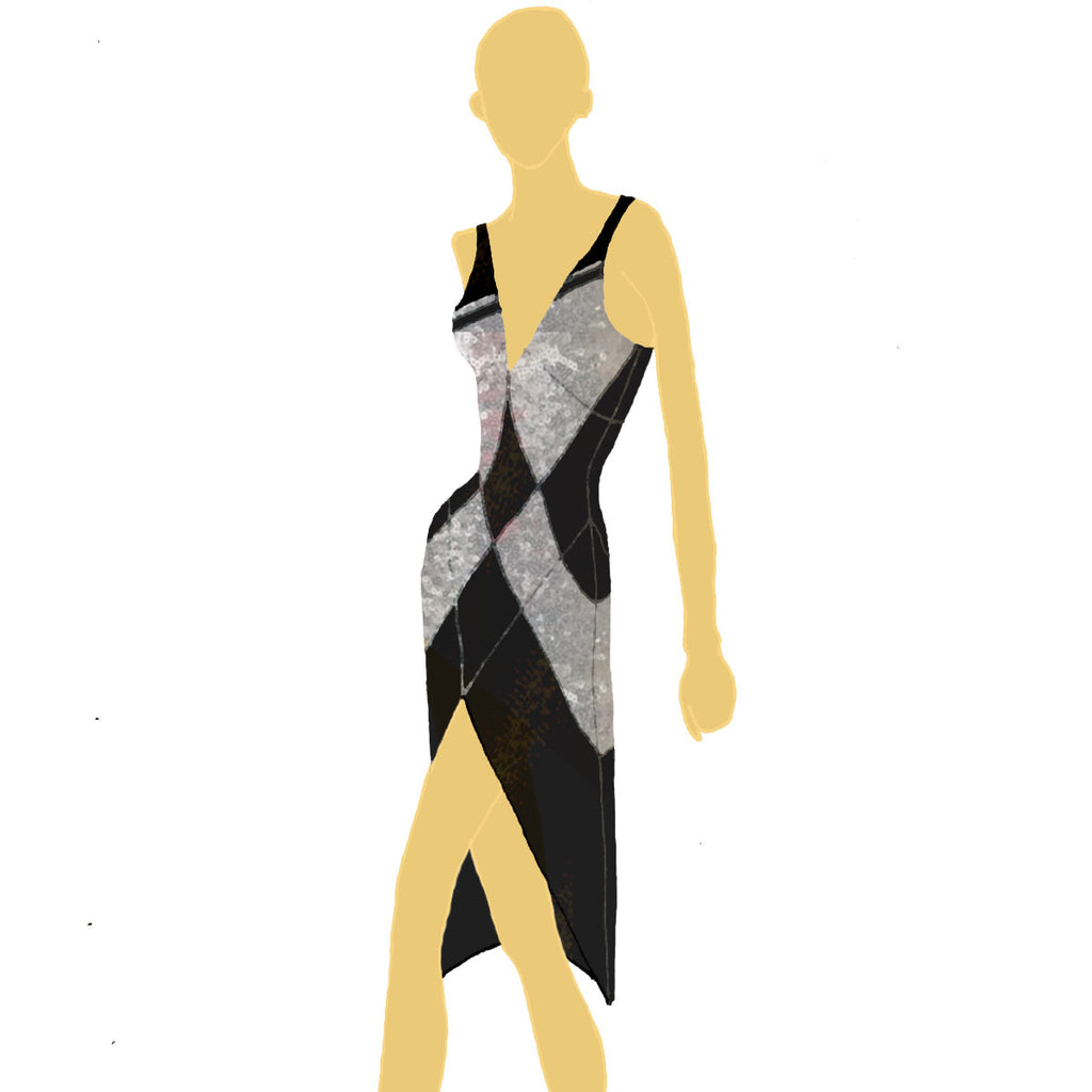 Art Deco Shift with Overlay